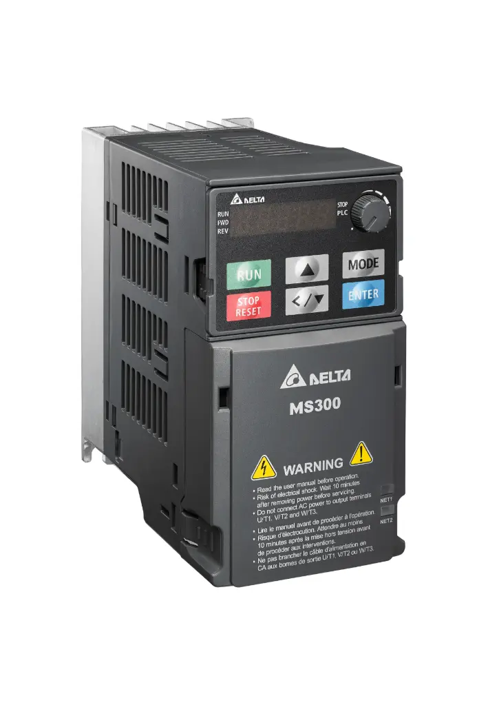 Frekvensomriktare 0,4kW 3,2A 1-Fas 230VAC EMC STO PLC