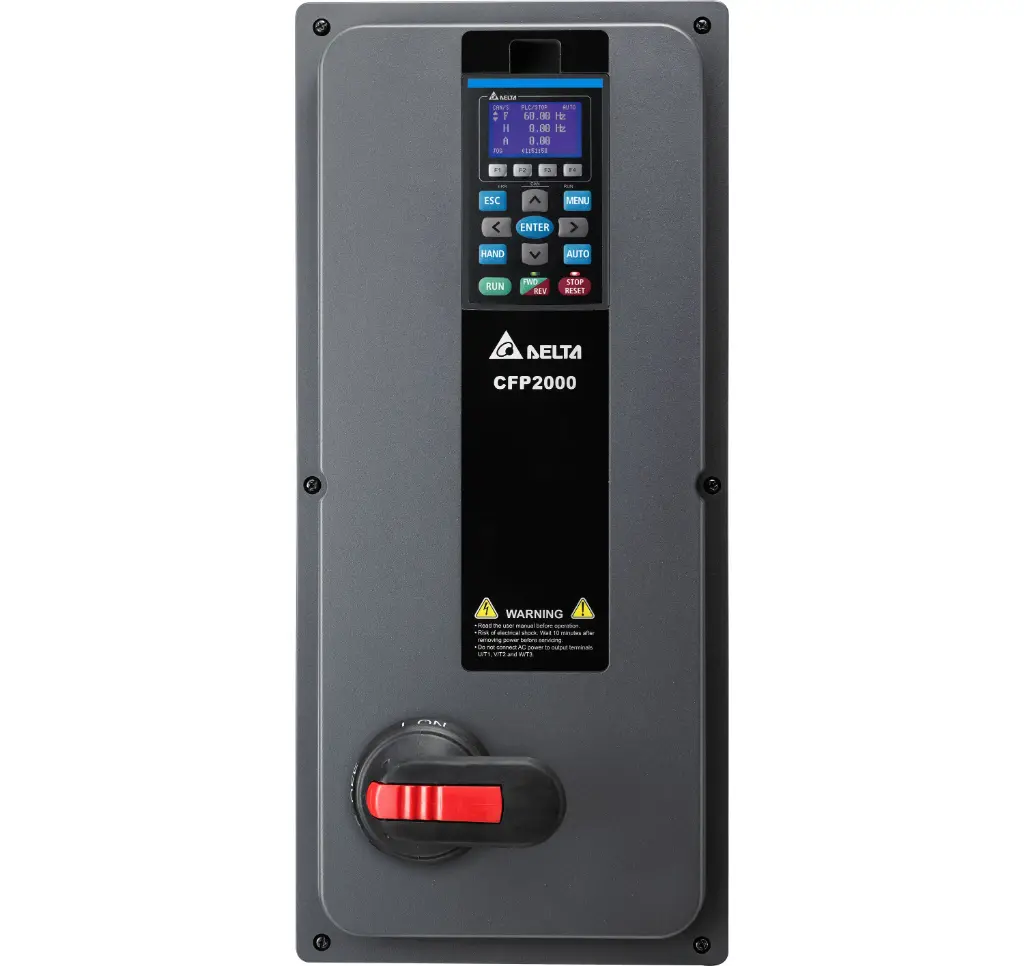 Frekvensomriktare 18,5kW 38A 3-Fas 400V EMC-Filter STO IP55 Huvudbrytare