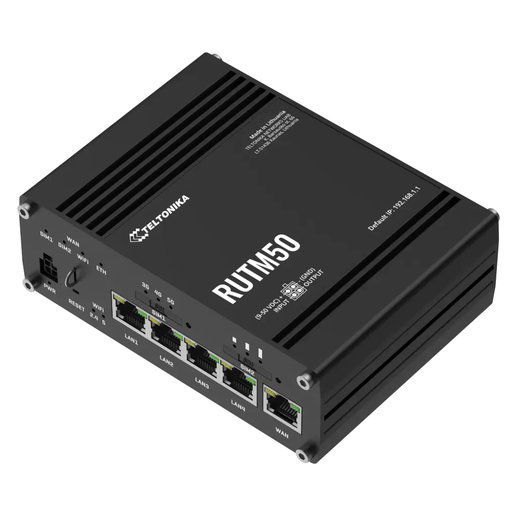 RUTM50 Router 5G US Nordamerika Wi-Fi  5xRJ45 Ethernet