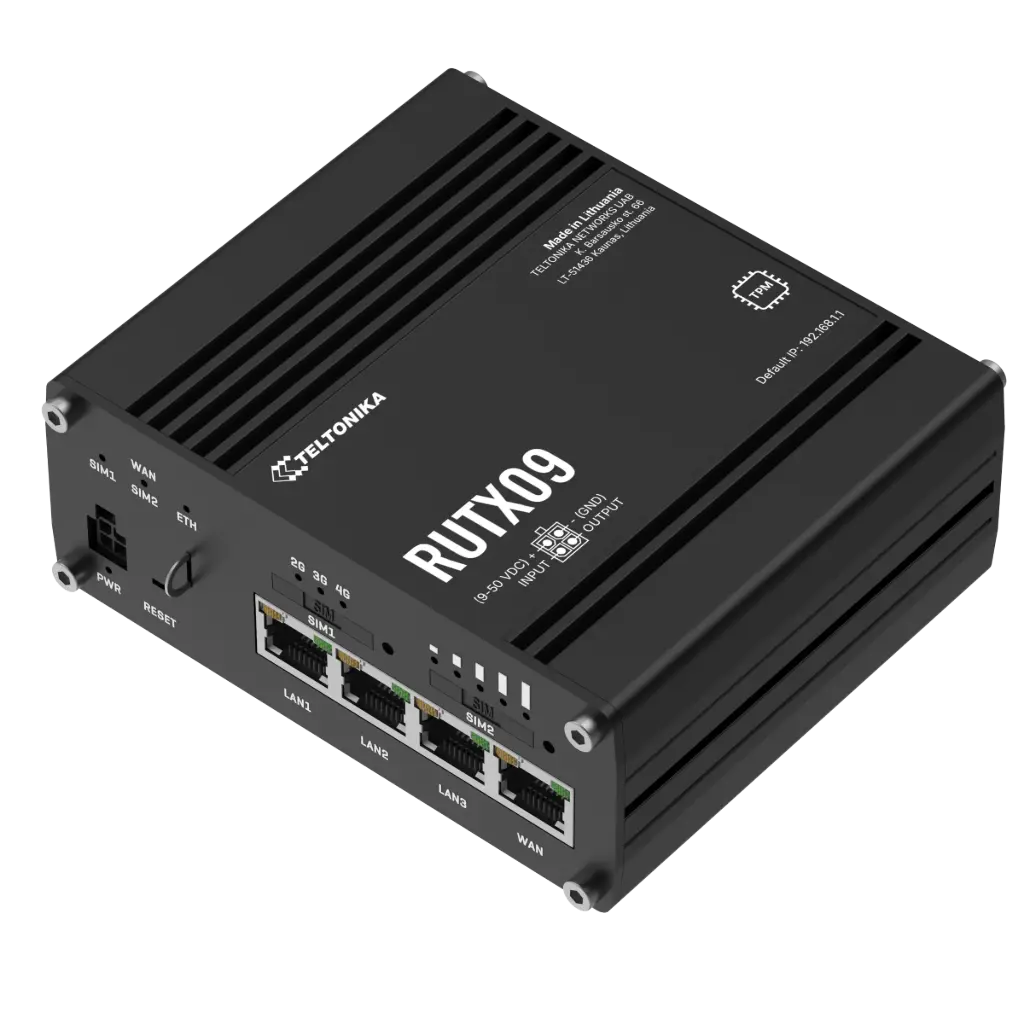 RUTX09 Router 4G LTE Cat6 GPS 4xRJ45 Ethernet 