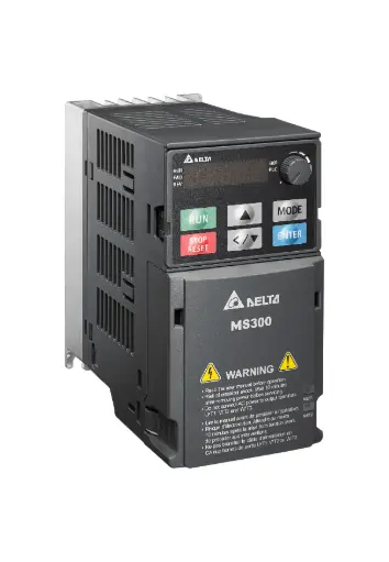 [VFD4A8MS21AFSAA] Frekvensomriktare 0,75kW 5,0A 1-Fas 230VAC EMC STO PLC