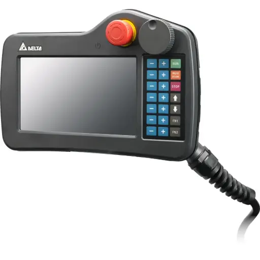 [DOP-107HE47AZD] HMI 7" Touch/Button 800x480 TFT 16bit color Ethernet 10m Emergency stop Pulsewheel Deadman grip 25-DSUB