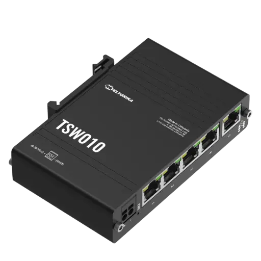 [TSW010000000] TSW010 Industriell Ethernet switch 5-Portar 10/100 Mbit/s DIN-Skena