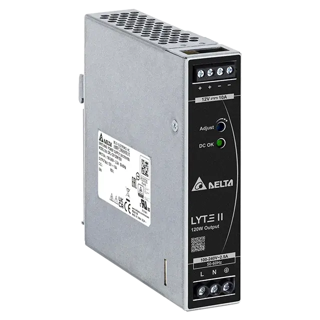 Power supply 120W 230VAC/12VDC/10A 10,8-13,2V DIN Metal