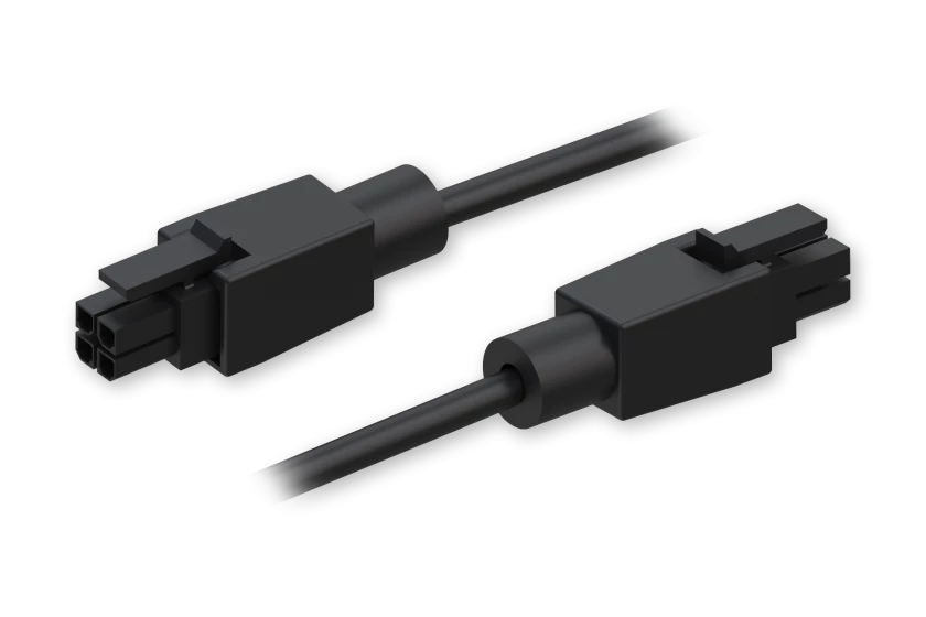 PR2PP10B Strömkabel 4-Pol Molex-kontakt -> 4-Pol Molex-kontakt 1M