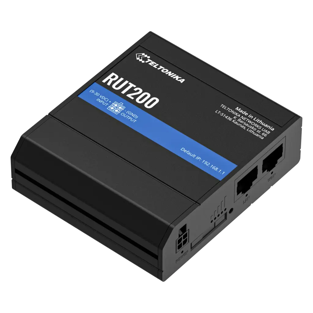 RUT200 Masspack MOQ24 Router 4G LTE Wi-Fi  2xRJ45 Ethernet