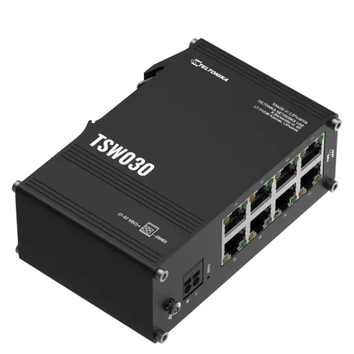 [TSW030000000] TSW030 Industriell Ethernet switch 8-Portar 10/100 Mbit/s DIN-Skena