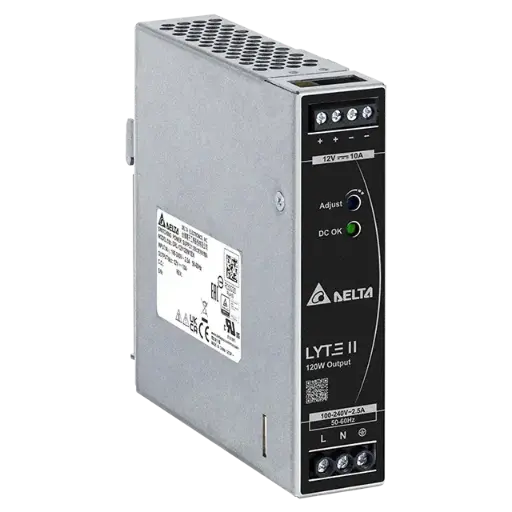 [DRL-12V120W1EN] Nätaggregat 120W 230VAC/12VDC/10A 10,8-13,2V DIN Metall